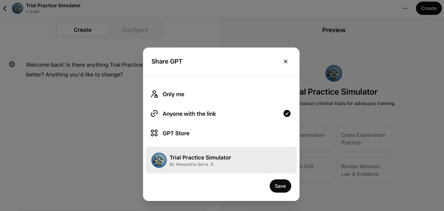 Custom GPT interface