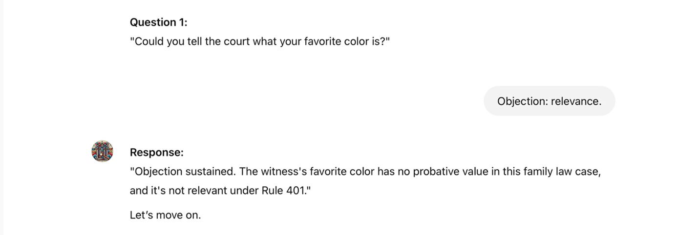 Question and response