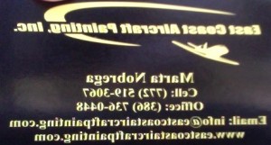 backwards front of the old business card