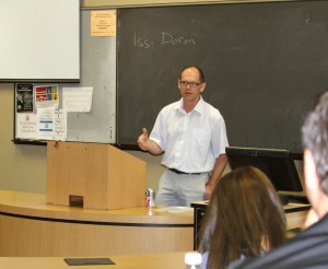 Dr. Israel Doron spoke with students at Stetson Law on Sept. 29. Photo by Steven Lacks