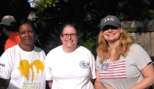 (L-R): Shirley Wells, Barbara Wood and Professor Stacey-Rae Simcox.