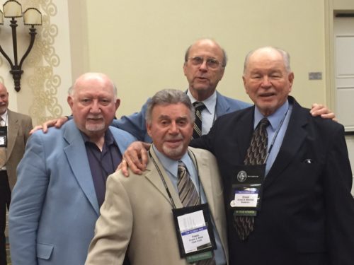 (L-R): Anthony A. Balasso ’66, Frank J. Aloia, Sr. ’66, Melvyn Trute ’66 and Ernest S. Marshall ’66.