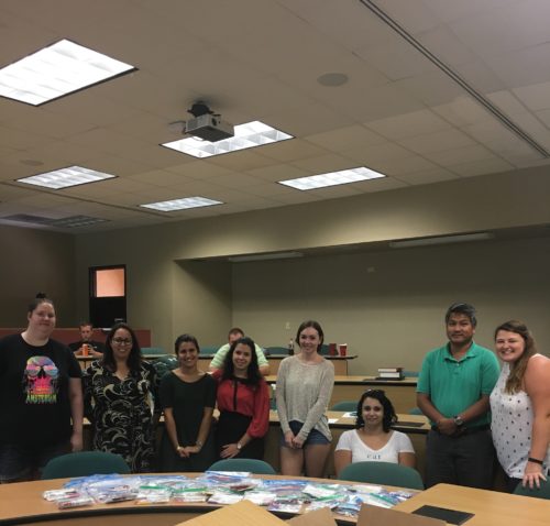 (L-R): Alex Snowden, Evelynn Passino, Bea Sanchez, Yari Llerena, Morgan Macisaac, Elisabeth Ajluni, Jeff Eckert and Jenna Jordan. Photo by Justine Roof.