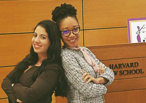 (L-R): Taylor Greenberg and Ashleigh Thornton attended the Ms. J.D. Leadership Academy Class at Harvard. Photo courtesy Ashleigh Thornton.