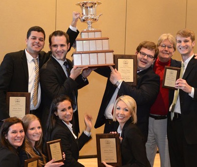 Two squads on Stetson Law’s Trial Team, coached by Professor Lee Coppock, met in the finals of the Florida Bar Chester Bedell Mock Trial Competition. Photo by Michael Cairns.