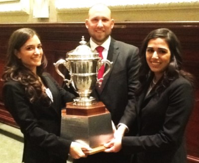 Stetson students won the New York City Bar’s 63rd Annual National Moot Court Competition. (L-R: Julia McGrath, Andrew Harris and Victoria San Pedro).