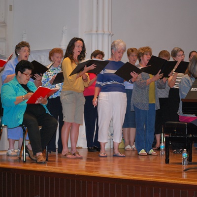 The women who make up Stetson's Inspirare intergenerational choral group come from within Stetson and from the outside community sharing only one thing; they love to sing.