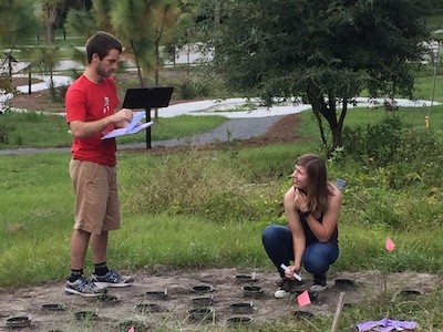 Senior researchers Ben Chase and Tabitha Petri in the Volusia Sandhill Ecosystem.