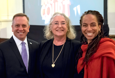 (L-R): Dean Christopher Pietruszkiewicz, Maryellen McDonald and Professor Judith Scully.