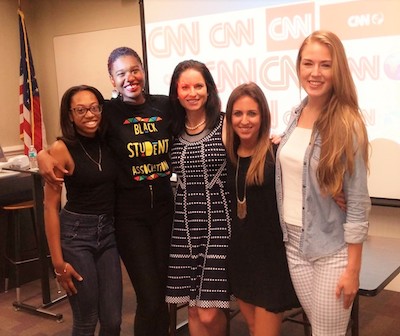Pictured left to right: Jaira Jackson, Veronica Faison, Alexis Weed, Samantha Zarek and Alex Dienesch-Calamari. (Photo courtesy of Rebecca Watts.) 