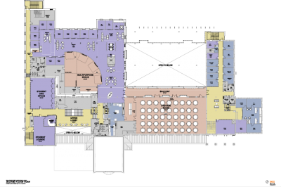 New floor plan for the second floor of the CUB