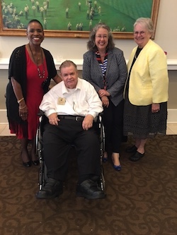 (from l to r) Gwen Azama-Edwards, Wayne Bailey, Wendy Libby, Betty Johnson