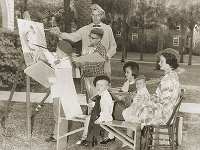 Messersmith family in 1961 photo
