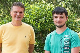 Computer Science Professor Dan Plante and Stetson student Richard Roe