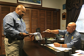 Public Safety Chief Bob Matusick and Lt. Ray Almodovar