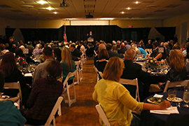 Stetson Room filled with crowd