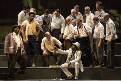 Stetson alums Cameo Humes and Donovan Singletary perform in Porgy and Bess at La Scala in Milan, Italy