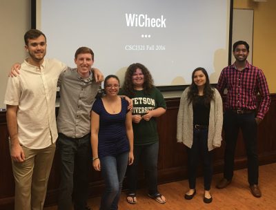 Stetson students in computer software development class