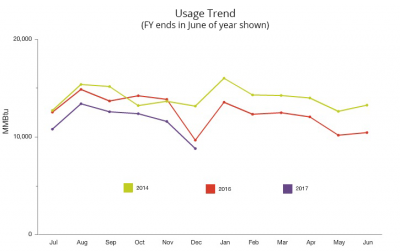 energy usage chart