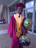 Alex Greene at his high school graduation