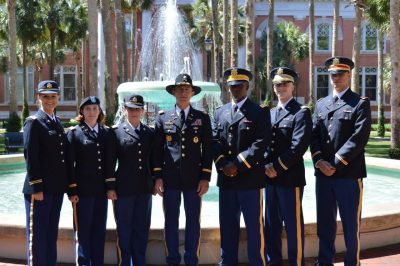 Commissioning Ceremony for Stetson ROTC in May 2016.