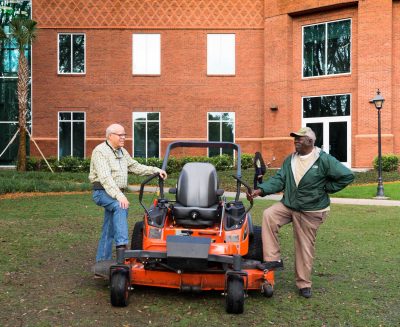 Dave Rigsby and Jimmy Franklin, grounds crew