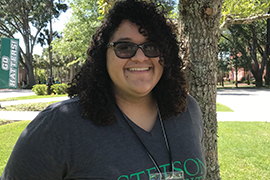 Dayna Chaname-Matos is a member of the FCPC Conference student committee and president of Stetson's LGBTQ+ organization Kaleidoscope.