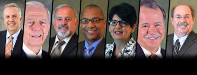 seven returning board of trustee members