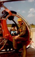 Ryan Newfrock's father with helicopter