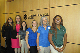 Stetson students, faculty member and Florida Hospital staff