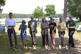 Stetson officials at groundbreaking.