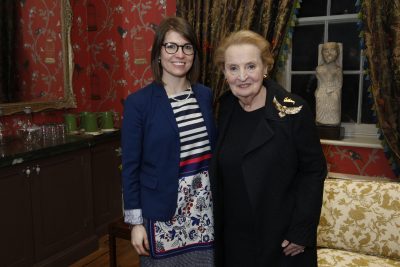 Paige Berges and Former Secretary of State Madeleine Albright