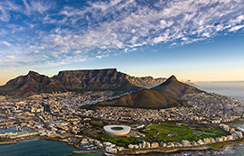 aerial view of peninsula