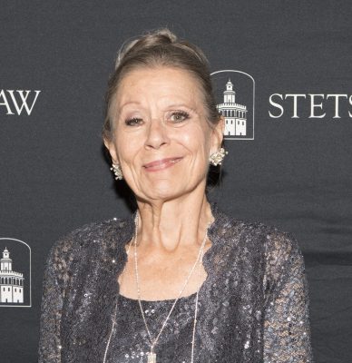 portrait in a gown at the Hall of Fame induction ceremony