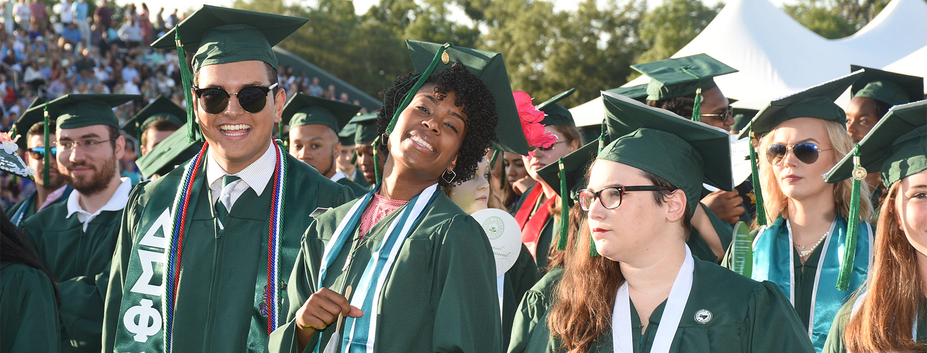 Graduates are all smiles at 2019 Commencement
