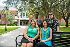 group photo outside Sage Hall.