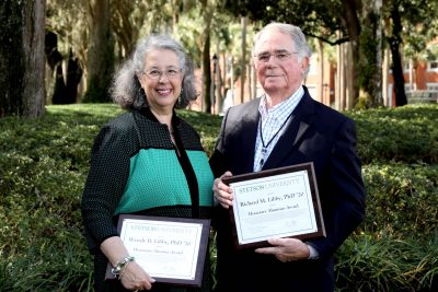 the couple holds their honorary degrees