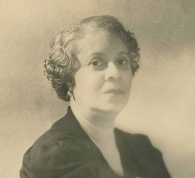 black and white portrait of Florence Price, composer