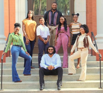 Stetson Black Student Association member pose in a group photo