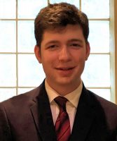 portrait in suit and tie for Academic Awards