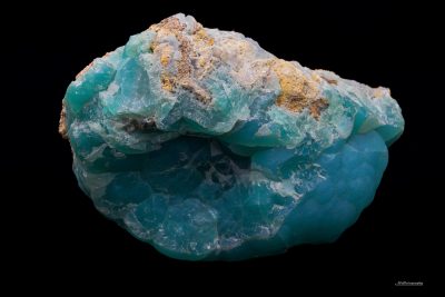 photo of teal colored rock