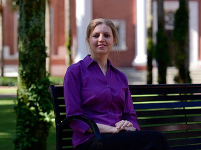 Portrait in Palm Court at Stetson