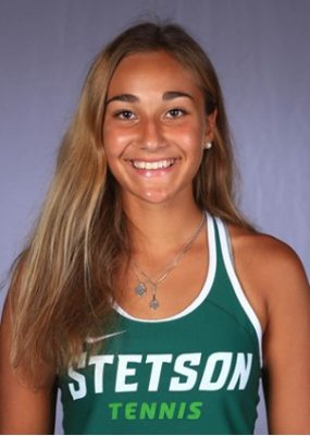 portrait in Stetson tennis uniform