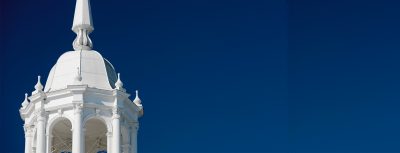 White cupola atop Elizabeth Hall