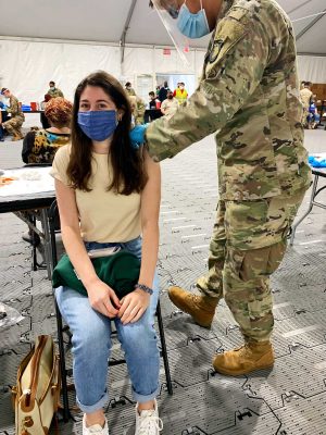 Student gets vaccinated at FEMA site in Orlando
