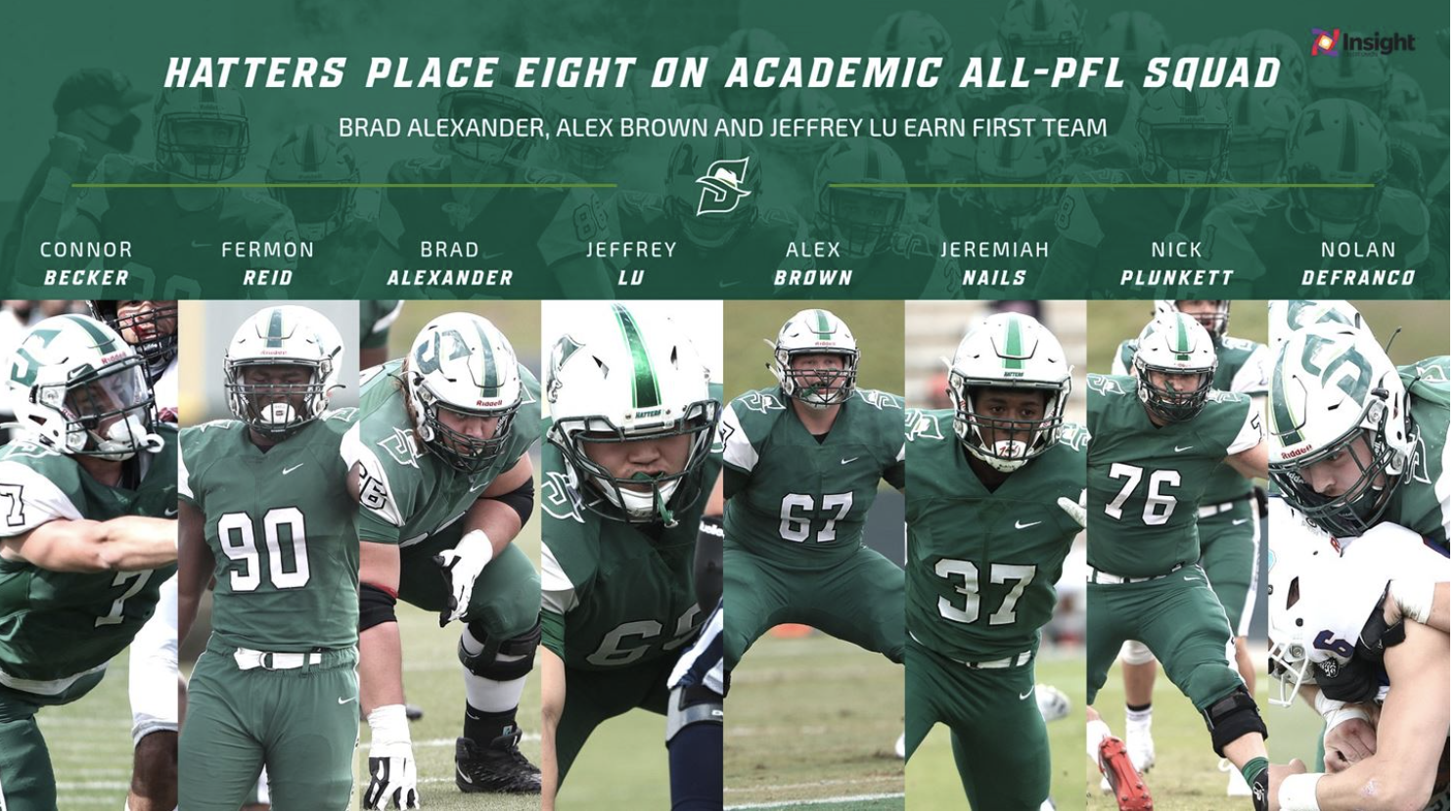 Hatters Place Five on Preseason All-PFL Team - Stetson University Athletics