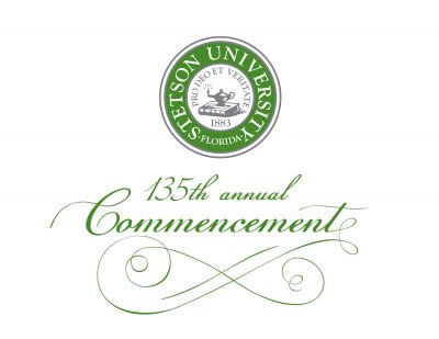 Graphic that says 135th Commencement with Stetson seal