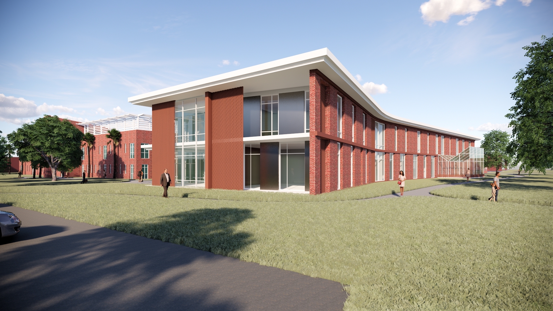 rendering of Brown Hall 