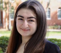 portrait outside for Academic Awards