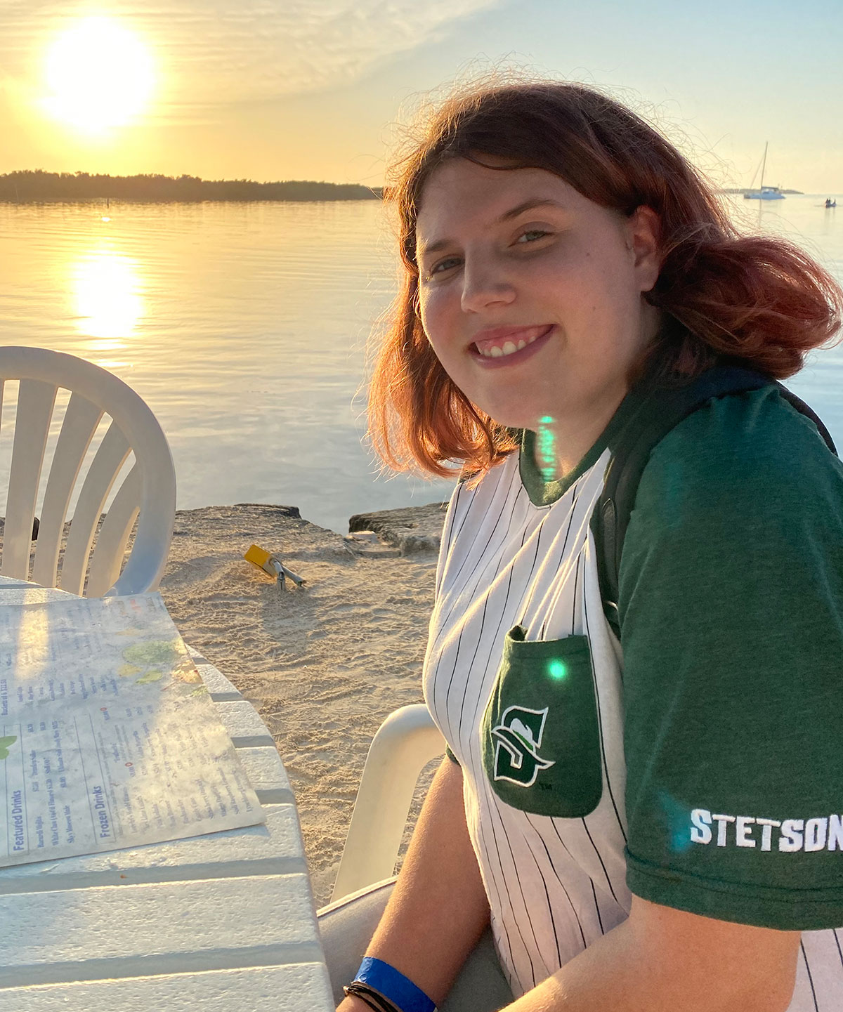 portrait outside on a lake